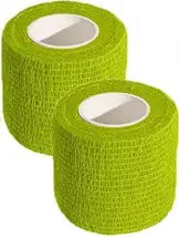 Lime Green Wrist Tape for Baseball KISEER 2 Pack 2" x 5 Yards Self Adhesive Bandage Wrap - Lime Green KISEER
