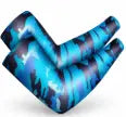 Baseball Arm Sleeves UV Sun Protection Cooling Arm Cover Sleeve - Teal Tie-Dye The Glove Locker