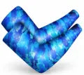 Baseball Arm Sleeves UV Sun Protection Cooling Arm Cover Sleeve - Blue Galaxy The Glove Locker