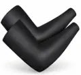 Baseball Arm Sleeves UV Sun Protection Cooling Arm Cover Sleeve - Black The Glove Locker