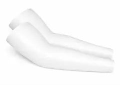 Baseball Arm Sleeves UV Sun Protection Cooling Arm Cover Sleeve - White The Glove Locker