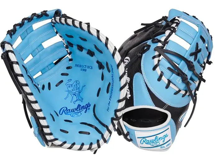 Rawlings Heart of the Hide First Base Mitt 12.5" - Columbia Blue Rawlings