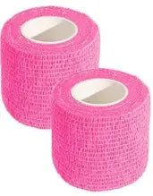 Pink Wrist Tape for Baseball KISEER 2 Pack 2" x 5 Yards Self Adhesive Bandage Wrap - Pink KISEER
