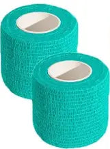 Turquoise Wrist Tape for Baseball KISEER 2 Pack 2" x 5 Yards Self Adhesive Bandage Wrap - Turquoise KISEER