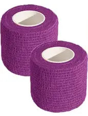 Purple Wrist Tape for Baseball KISEER 2 Pack 2" x 5 Yards Self Adhesive Bandage Wrap - Purple KISEER